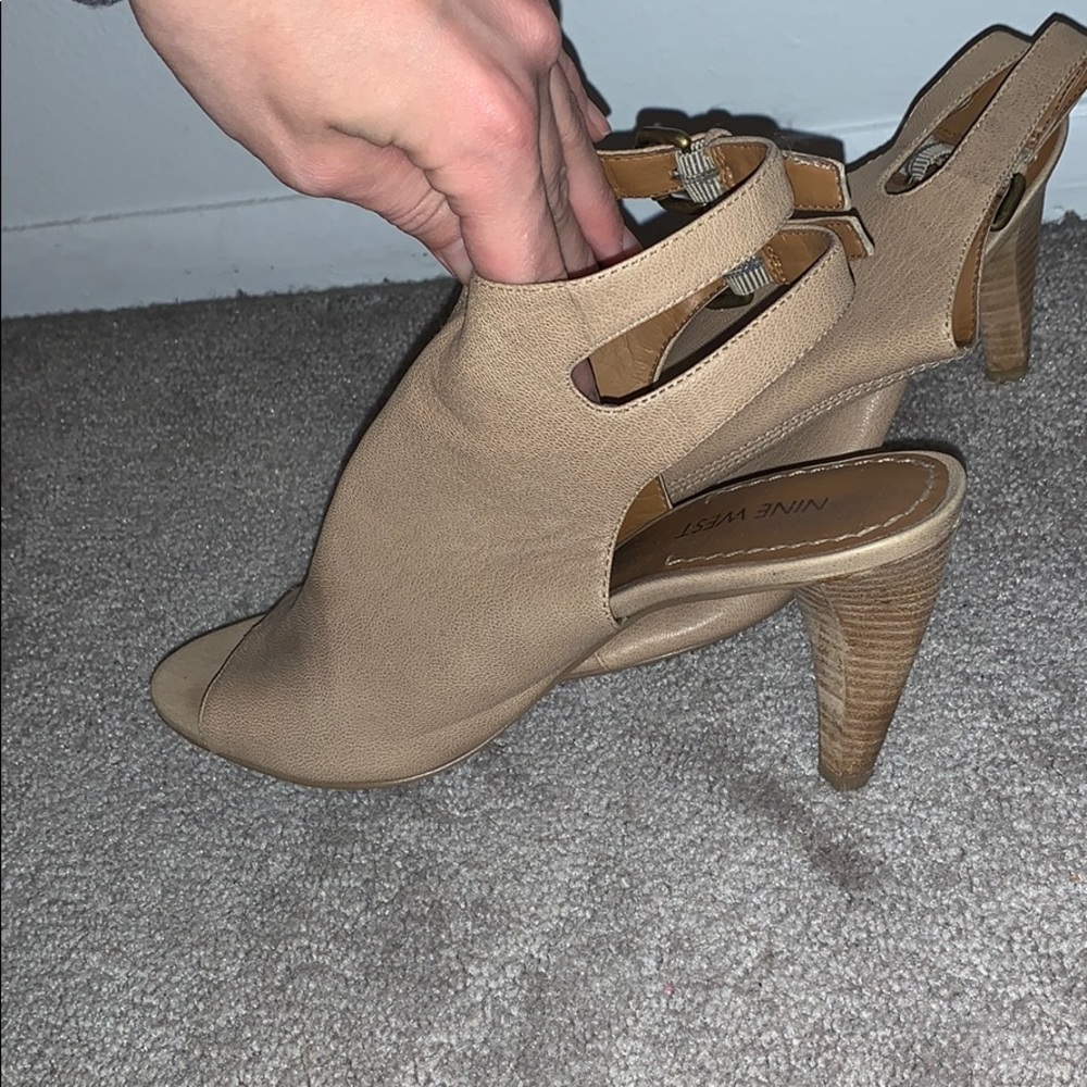 Nine West open toed heels